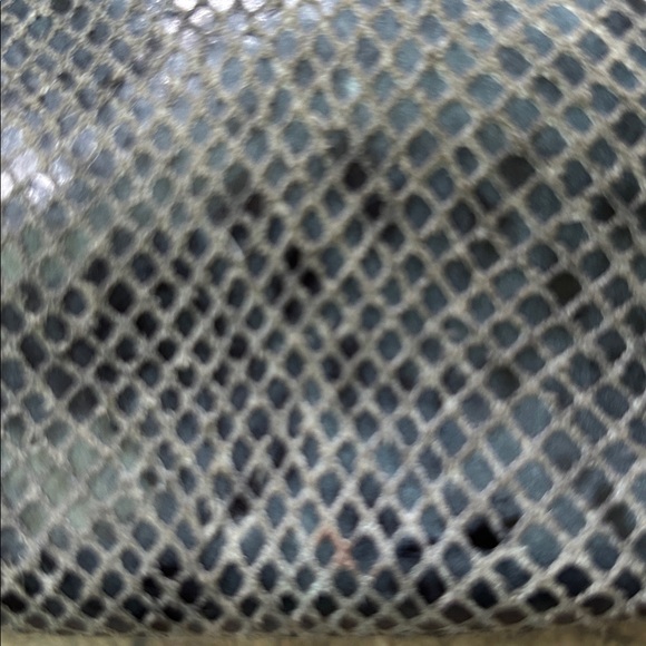 Coach Dark Blue Snakeskin Print Leather Detachable Strap Crossbody Bag Purse 🌺🌺 - Picture 10 of 10